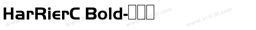 HarRierC Bold字体转换